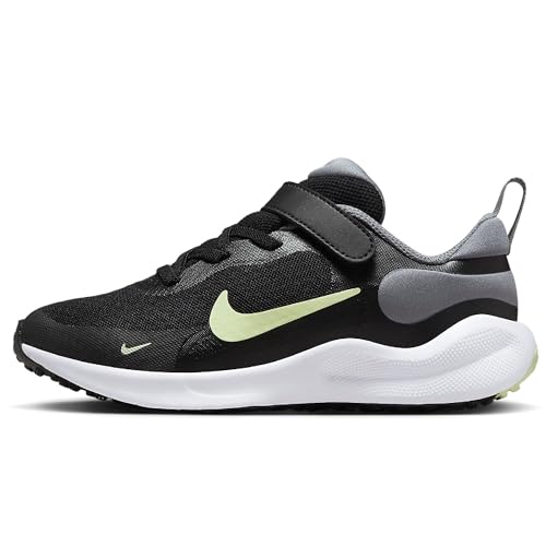 Nike Revolution 7 Schuh für jüngere Kinder, Black/Barely Volt-Smoke Grey-White, FB7690-006, 27 EU (10C US) von Nike