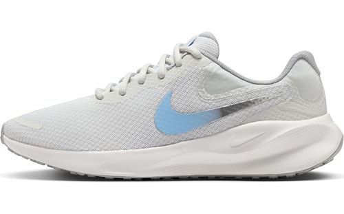 Nike Revolution 7 Straßenlaufschuh für Damen, Photon Dust/Mtlc Pewter-Psychic Blue, FB2208-013, 37.5 EU (W 6.5 US) von Nike