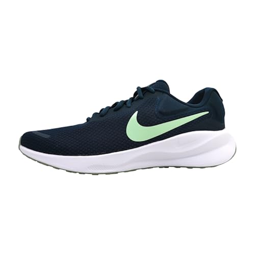 Nike Revolution 7 Straßenlaufschuh für Herren, Armory Navy/Vapor Green-Photon Dust, FB2207-401, 44.5 EU (10.5 US) von Nike