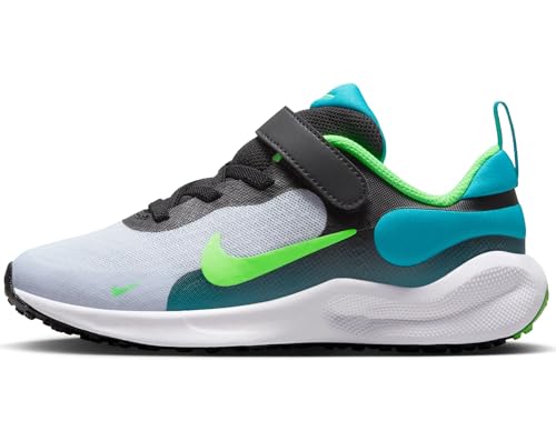 Nike Revolution 7 jüngere Kinder Schuh, Black/Green Strike-Football Grey, 28 EU von Nike