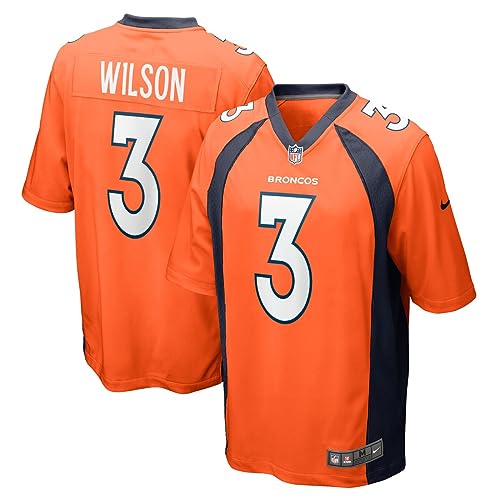 Nike Russell Wilson Denver Broncos NFL Herren Orange Home On-Field Game Day Trikot, Orange, L Nike Russell Wilson Denver Broncos NFL Herren Orange Home On-Field Game Day Trikot, Orange, L von Nike
