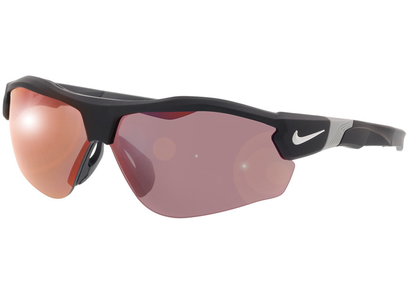 Nike SHOW X3 E DJ2032 014 72-09 Sonnenbrille ohne Sehstärke, Herren, Halbrand, Rechteckig von Nike