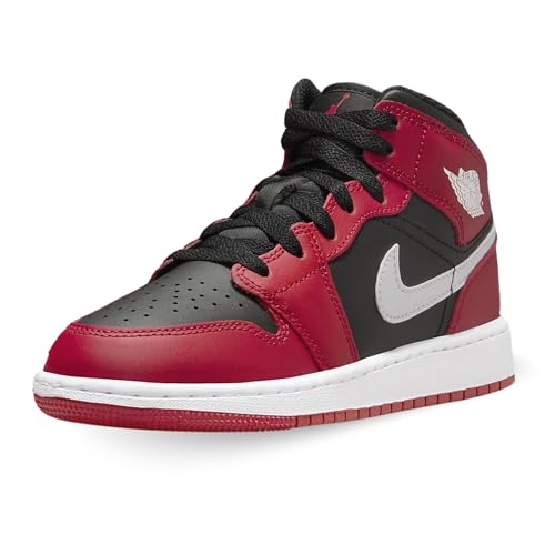 Nike Schuhe Air Jordan 1 Mid (GS) Code DQ8423-061, Rot Schwarz Weiß, 36 EU von Nike