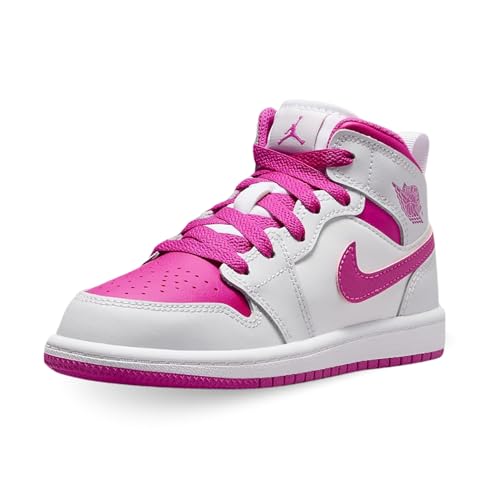 Nike Schuhe Air Jordan 1 Mid (PS) Code FD8781-500, Weiß Fuchsia Grau, 32 EU von Nike