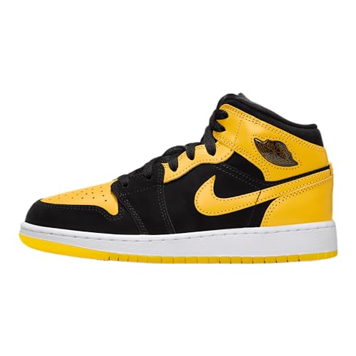 Nike Schuhe Air Jordan 1 Mid Se (GS) Code HJ5940-071 Schwarz, Schwarz Gelb Weiß, 38 EU von Nike