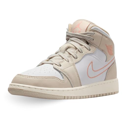 Nike Schuhe Air Jordan 1 Mid Se (GS) Code HQ5879-100 Weiß Mädchen, Weiß, 38 EU von Nike