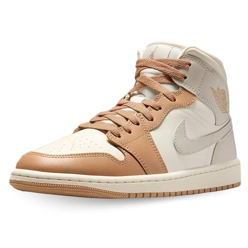 Nike Schuhe Wmns Air Jordan 1 Mid Code BQ6472-118 Beige Damen, Beige Braun Grau, 39 EU von Nike