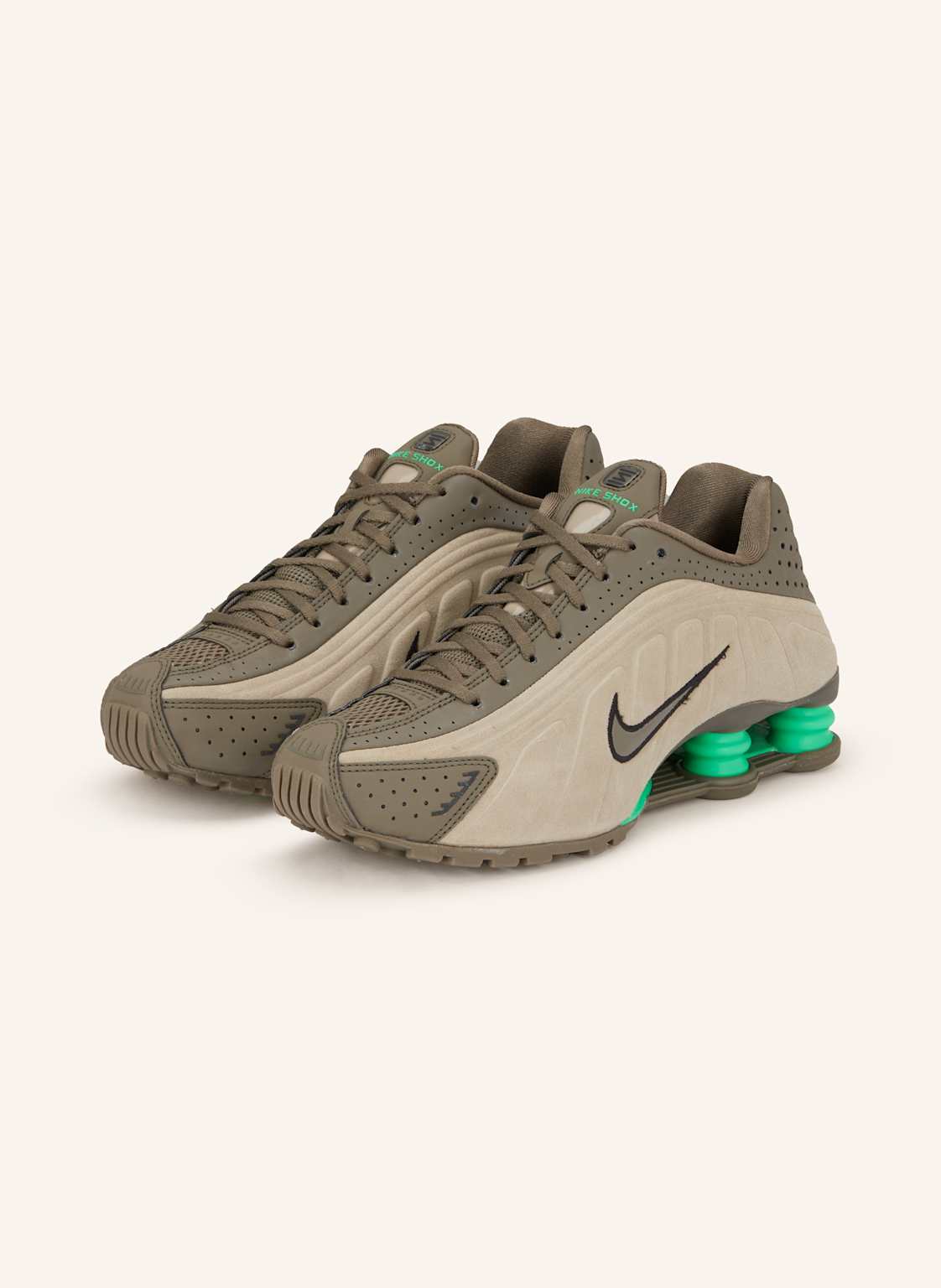 Nike Sneaker Shox r4 gruen von Nike