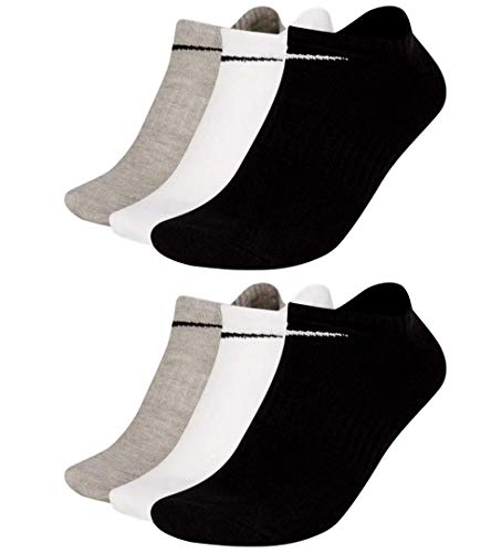 Nike Socken 6 Paar Sneakersocken Füßlinge Socken SX7681,6 Paar Bunt,34-38 von Nike