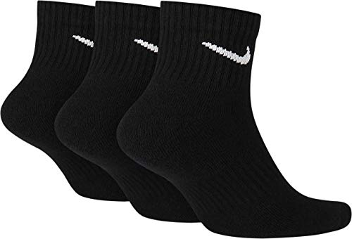 Nike Socken Herren Damen Weiß Schwarz Kurz 8 Paar Knöchel-Hoch 8er Pack Sparset Sportsocken 34-38 38-42 42-46 46-50, Größe:42-46, Farbe:weiß/weiß/schwarz von Nike