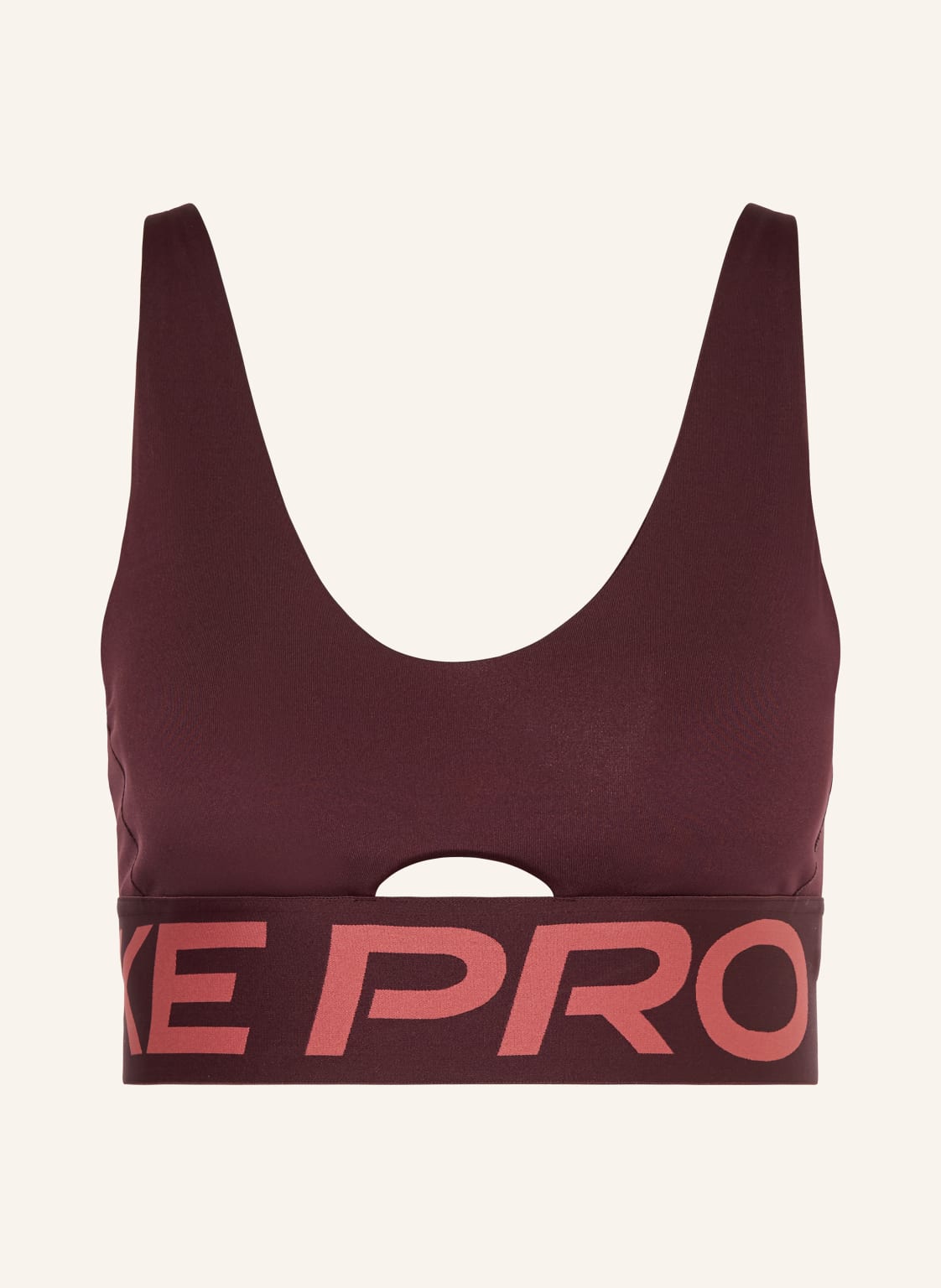 Nike Sport-Bh Pro Indy Plunge rot von Nike