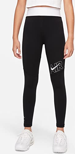 Nike Sportswear Air Essentials Leggings Kinder schwarz/weiß, S von Nike