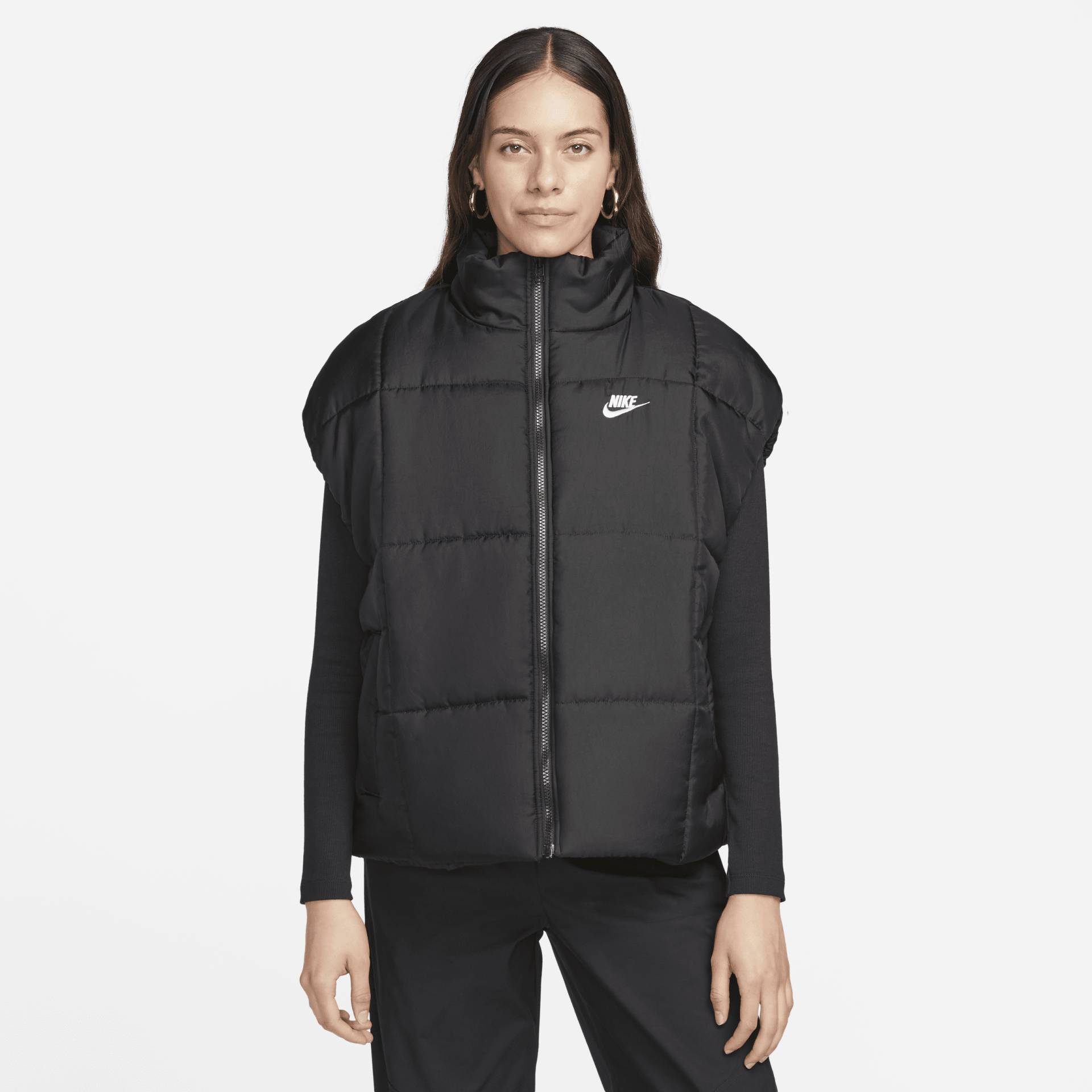 Nike Sportswear Classic Puffer Therma-FIT Weste mit lockerer Passform für Damen - Schwarz von Nike