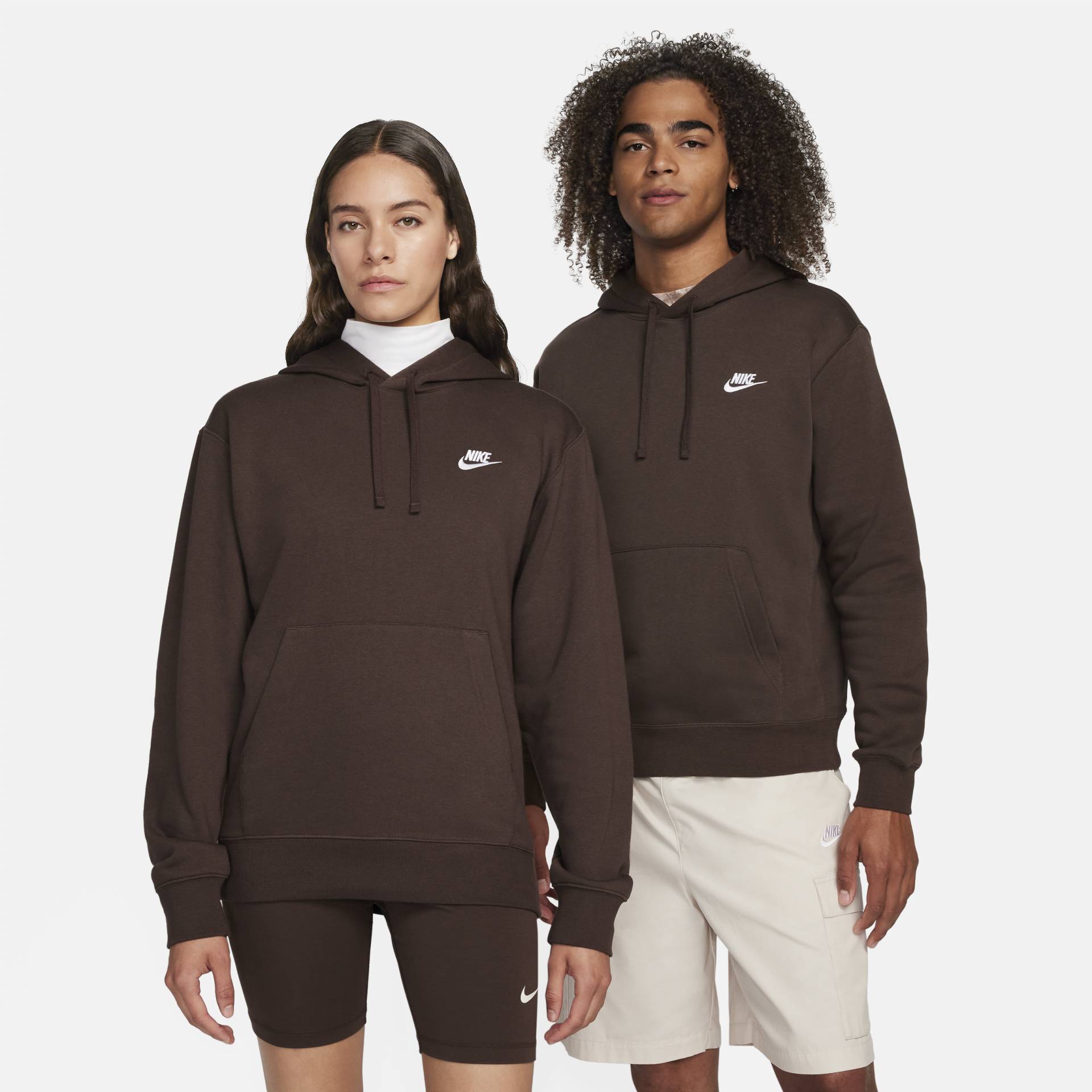 Nike Sportswear Club Fleece Hoodie - Braun von Nike