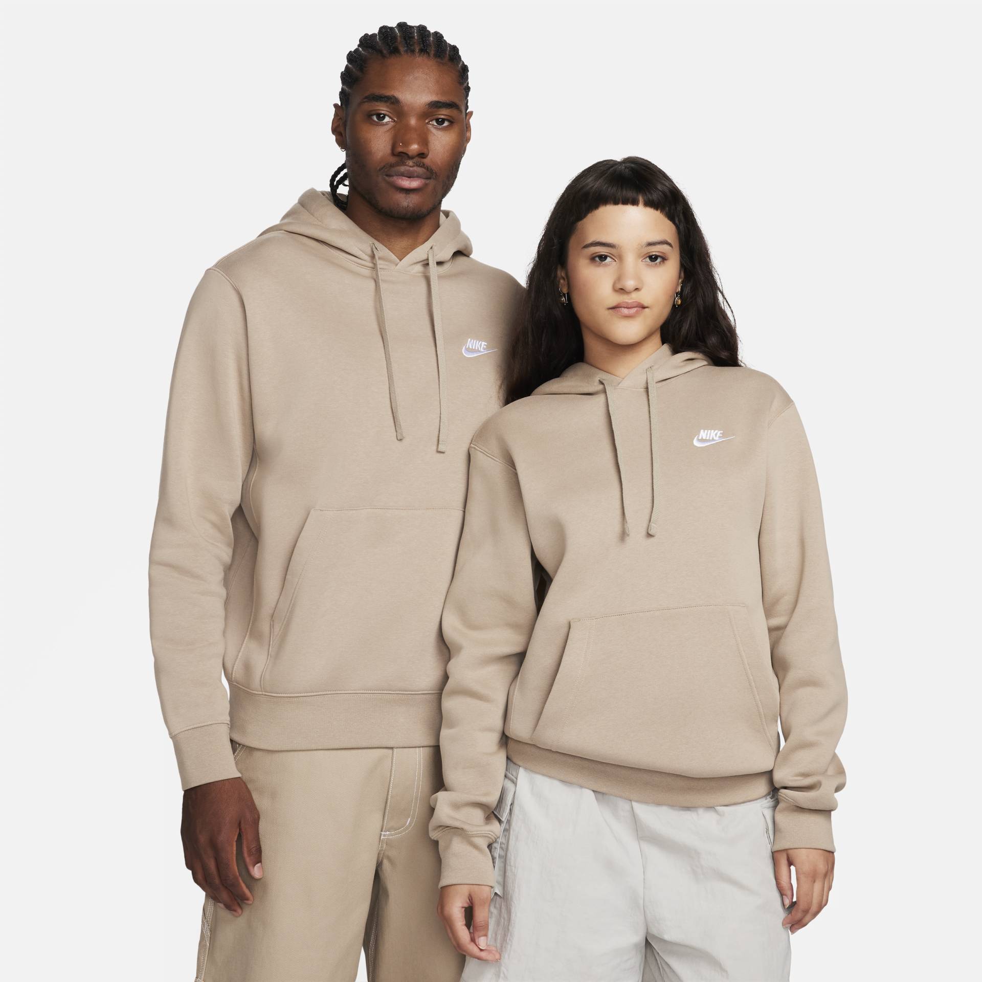 Nike Sportswear Club Fleece Hoodie - Braun von Nike