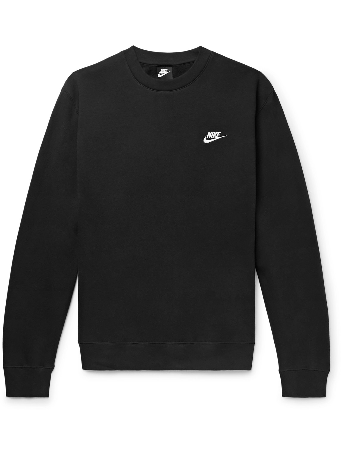 Nike - Sportswear Club Logo-Embroidered Cotton-Blend Tech Fleece Sweatshirt - Men - Black - S von Nike