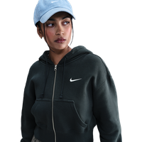 Nike Sportswear Damen Kapuzenpullover - Grün - Größe 42 - Baumwoll-Jersey von Nike