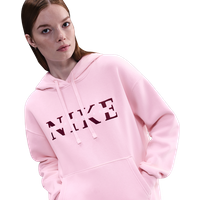 Nike Sportswear Damen Kapuzenpullover - Rot - Größe 40 - Baumwoll-Jersey von Nike