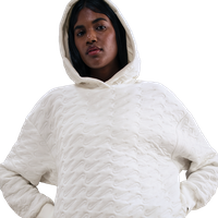 Nike Sportswear Damen Kapuzenpullover - Weiß - Größe 38 - Baumwoll-Jersey von Nike