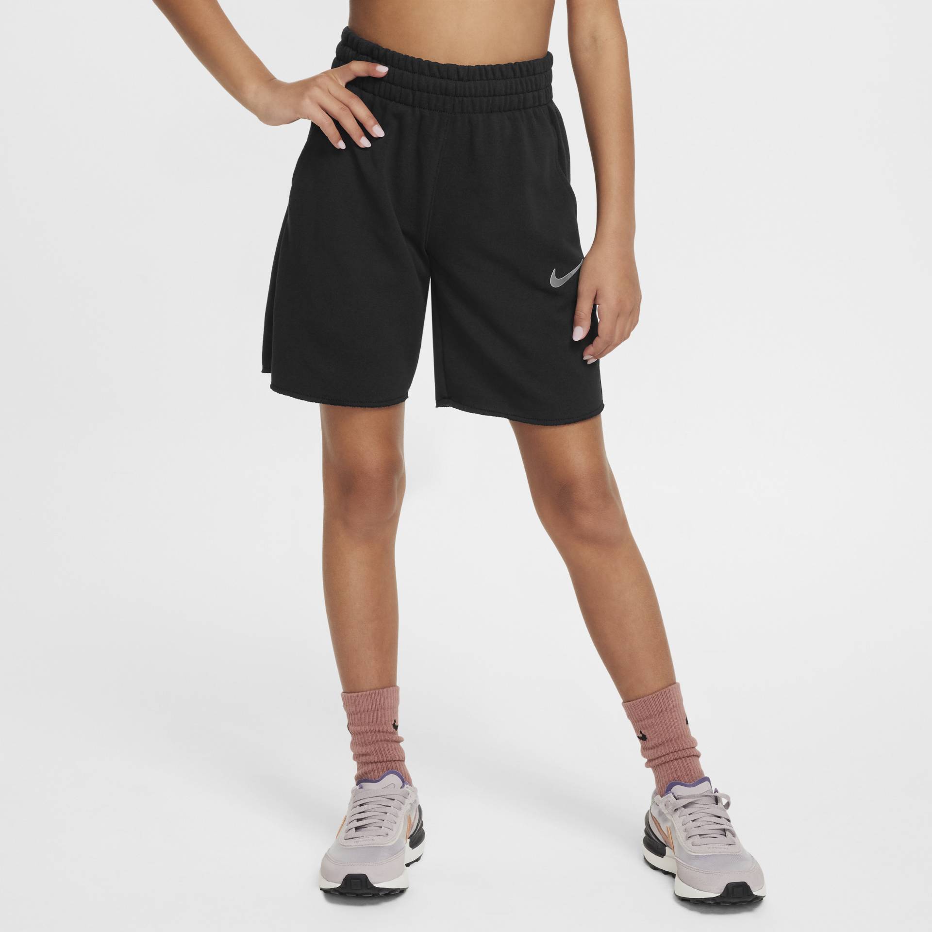 Nike Sportswear Dri-FIT Fleece-Shorts für ältere Kinder (Mädchen) - Schwarz von Nike