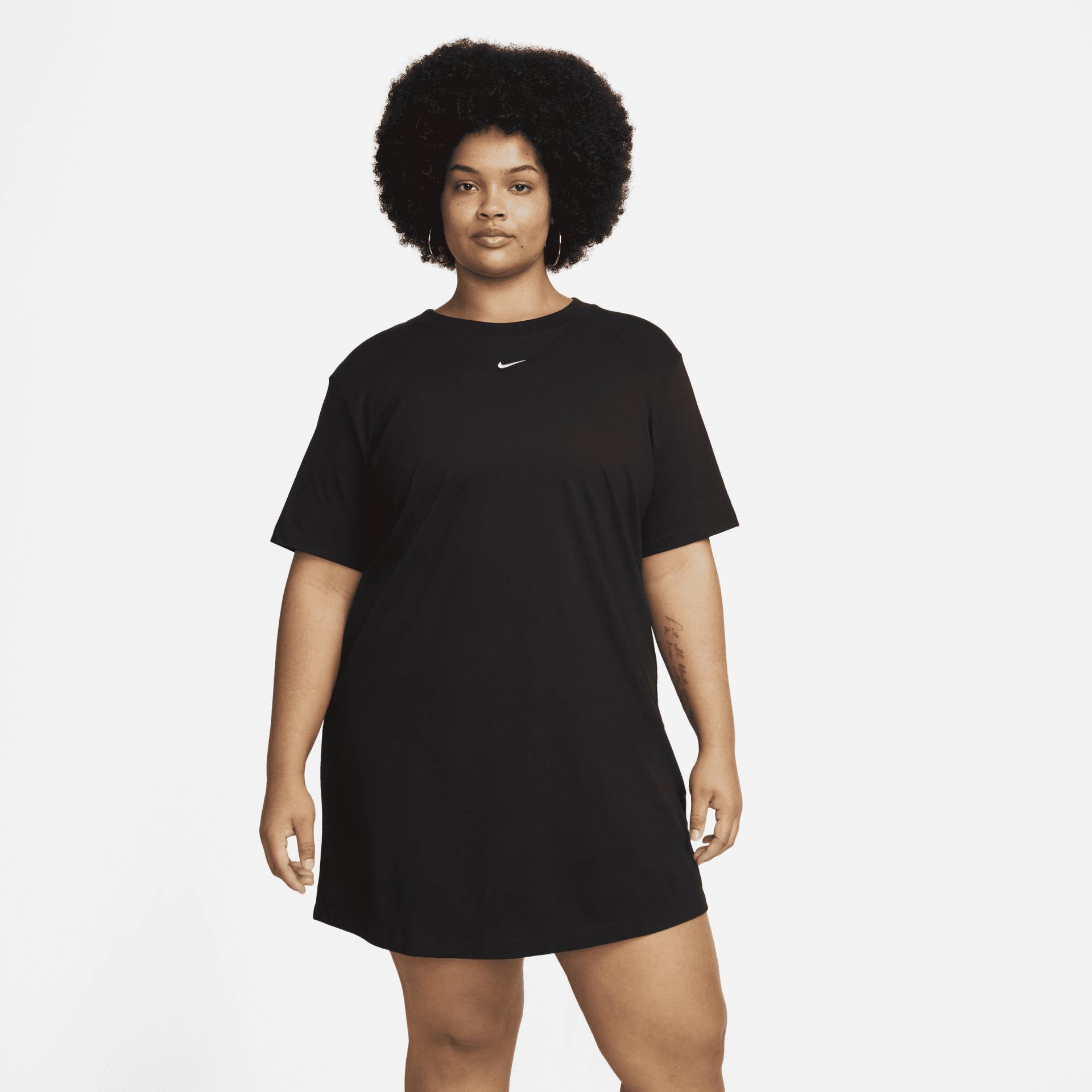 Nike Sportswear Essential Kurzarm-T-Shirt-Kleid für Damen - Schwarz von Nike