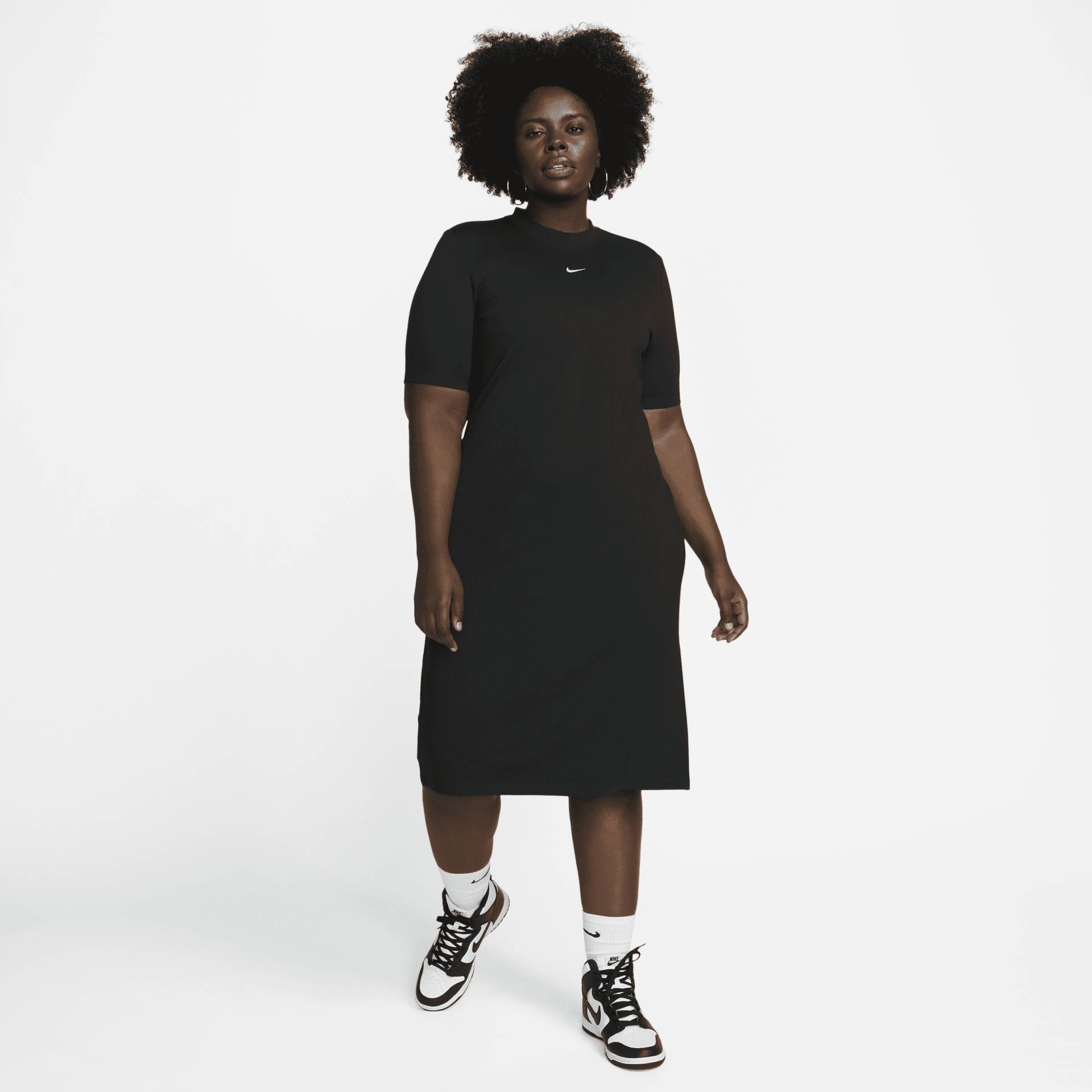 Nike Sportswear Essential Midi-Kleid für Damen - Schwarz von Nike