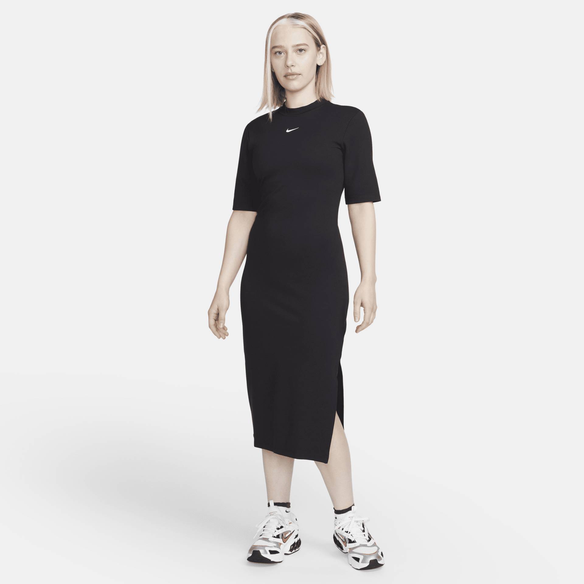 Nike Sportswear Essential Midi-Kleid für Damen - Schwarz von Nike