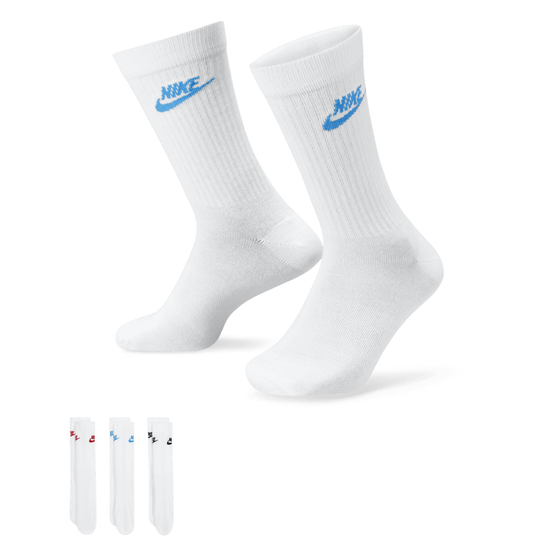 Nike Sportswear Everyday Essential Crew-Socken (3 Paar) - Multi-Color von Nike