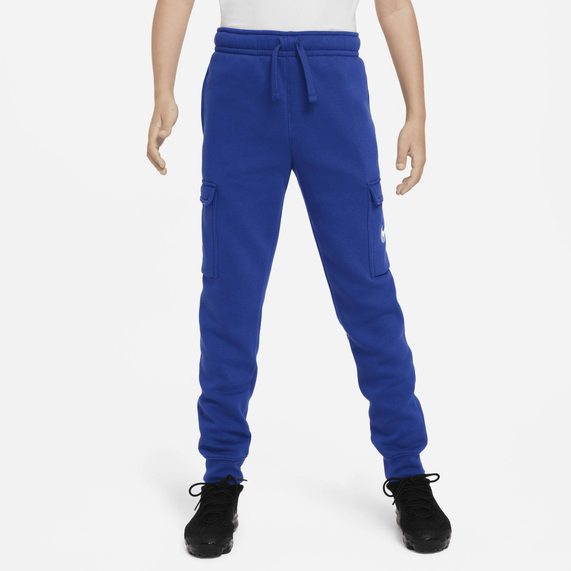 Nike Sportswear Fleece-Cargohose mit Grafik für ältere Kinder (Jungen) - Blau von Nike