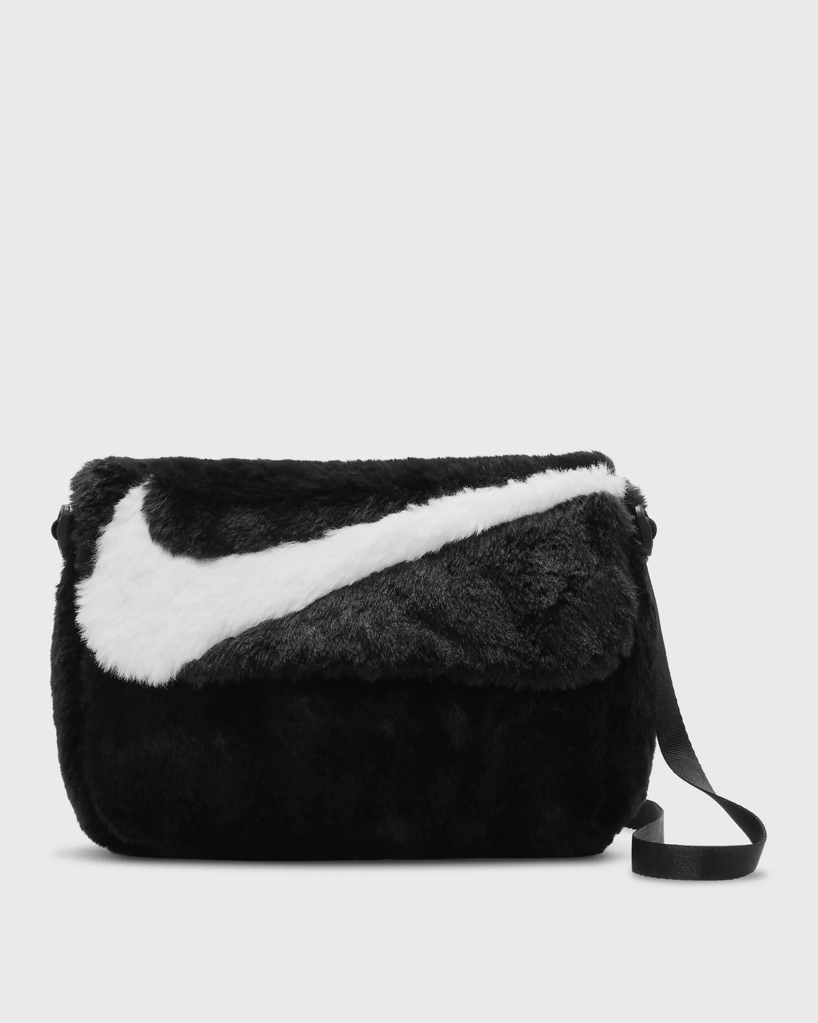 Nike Sportswear Futura 365 Faux Fur Crossbody Bag (1L) women Messenger & Crossbody Bags black in Größe:ONE SIZE von Nike