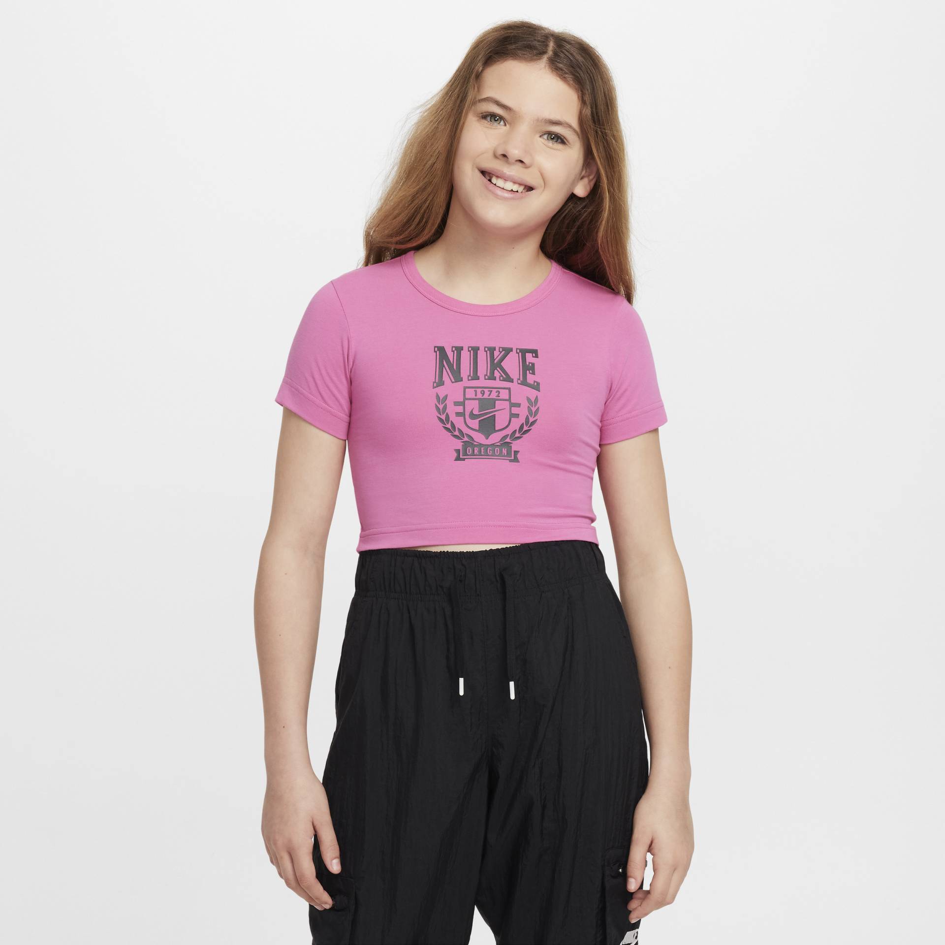 Nike Sportswear Grafik-T-Shirt für ältere Kinder (Mädchen) - Rot von Nike