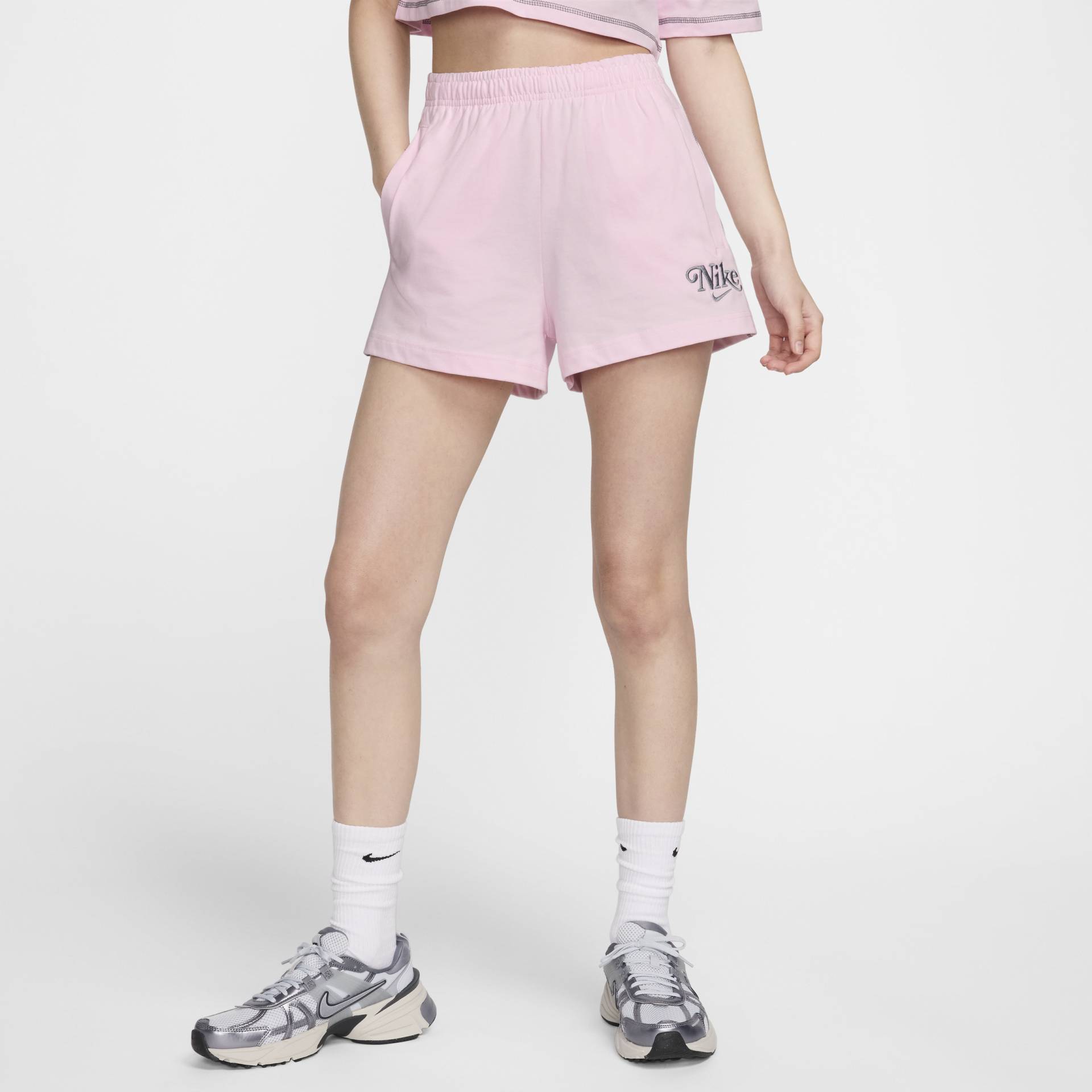 Nike Sportswear Jersey-Shorts für Damen - Pink von Nike