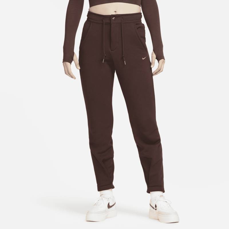 Nike Sportswear Modern Fleece French-Terry-Hose mit hohem Taillenbund für Damen - Braun von Nike