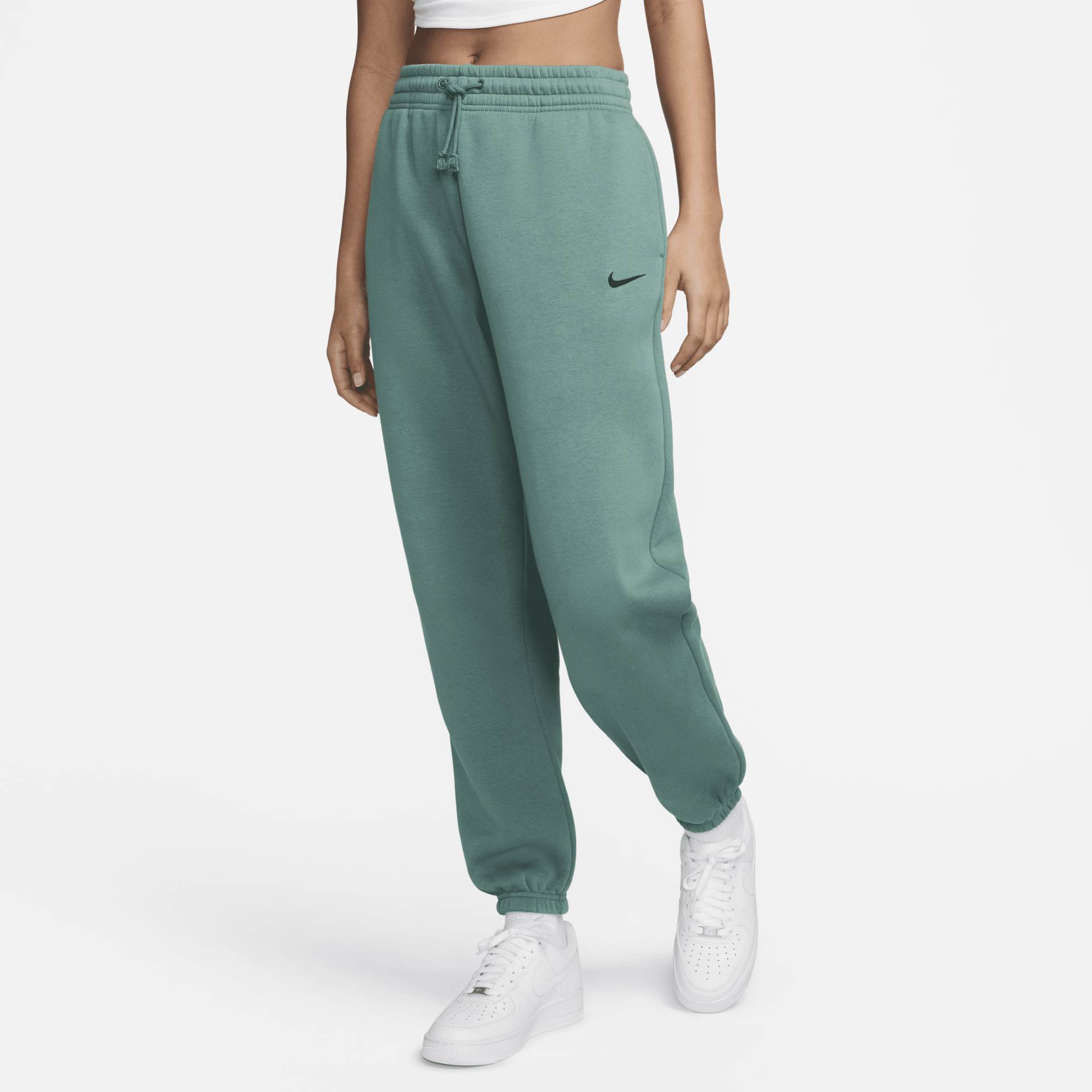 Nike Sportswear Phoenix Fleece Oversize-Trainingshose mit hohem Taillenbund für Damen - Grün von Nike