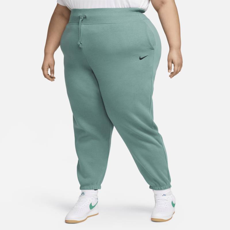 Nike Sportswear Phoenix Fleece extragroße Trainingshose mit hohem Taillenbund für Damen - Grün von Nike