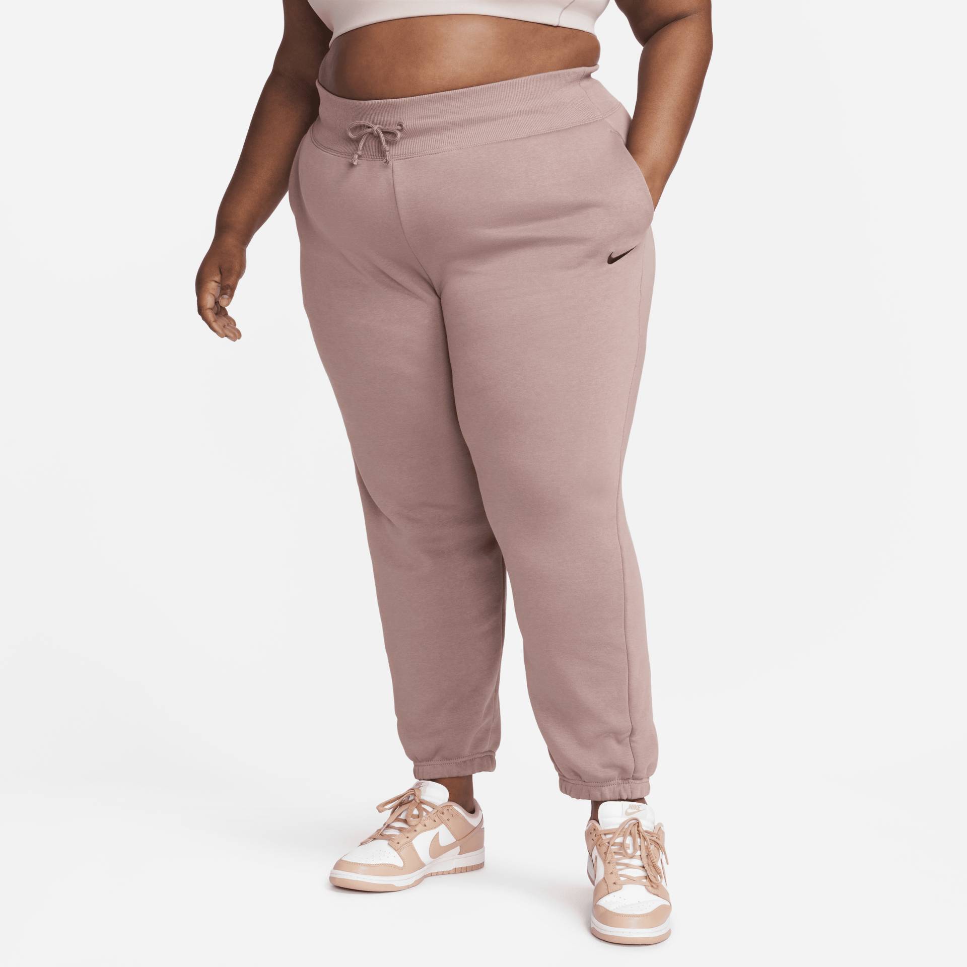 Nike Sportswear Phoenix Fleece extragroße Trainingshose mit hohem Taillenbund für Damen - Lila von Nike