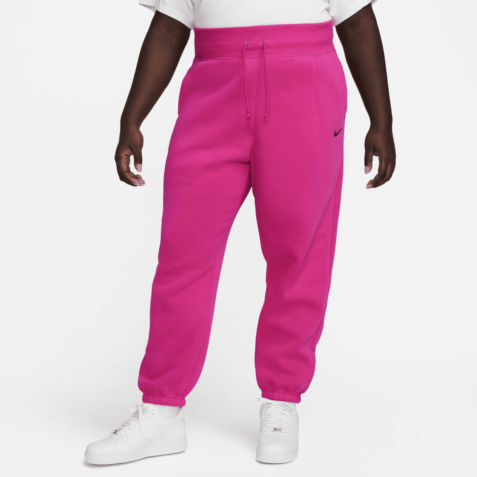 Nike Sportswear Phoenix Fleece extragroße Trainingshose mit hohem Taillenbund für Damen - Pink von Nike