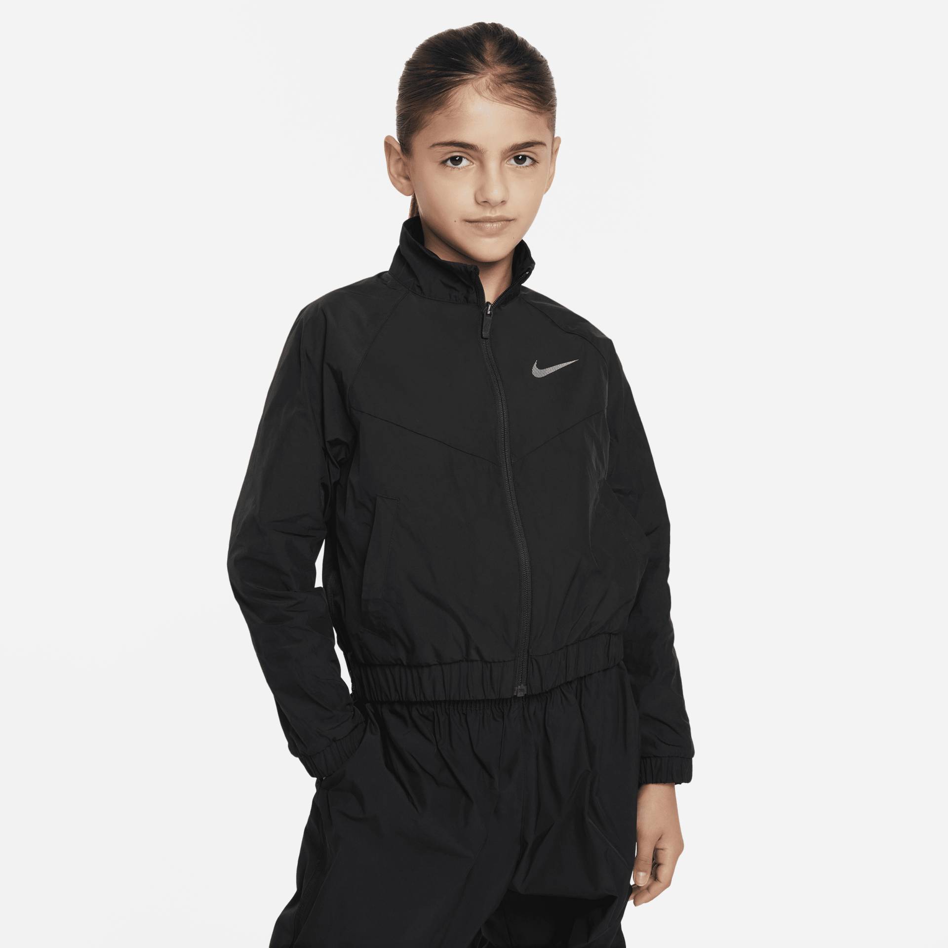 Nike Sportswear Windrunner weite Jacke für ältere Kinder (Mädchen) - Schwarz von Nike