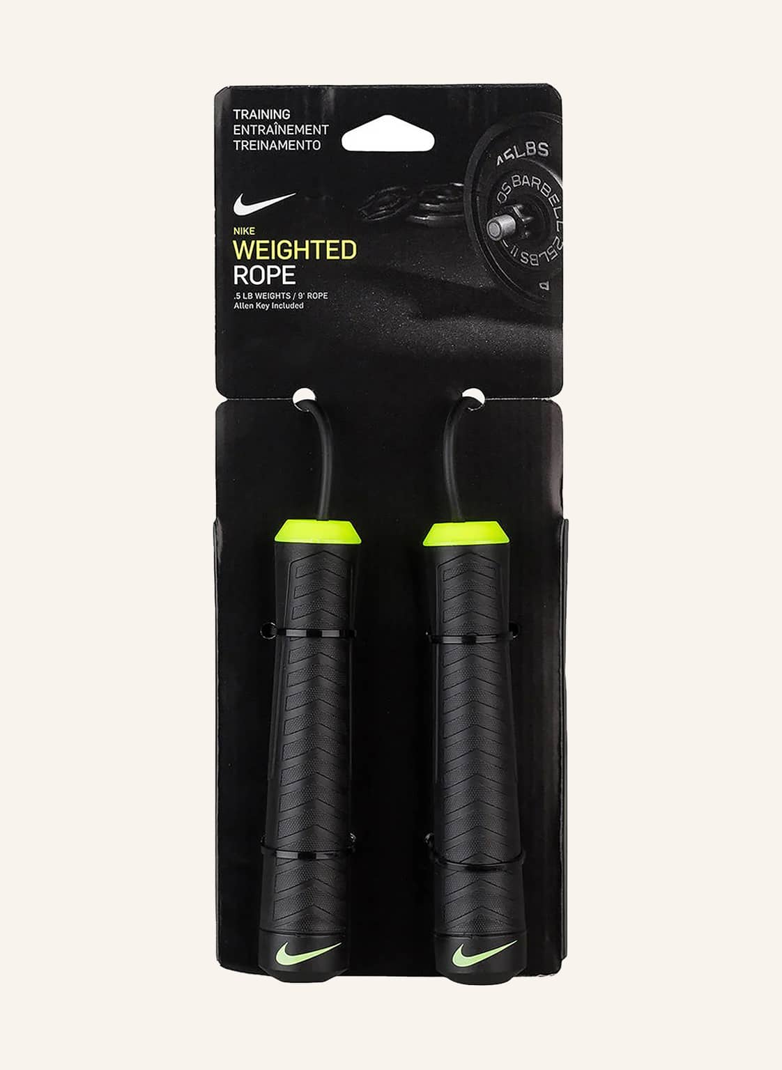 Nike Springseil Weighted Rope schwarz Nike Springseil Weighted Rope schwarz von Nike