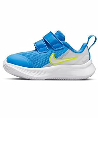 NIKE Baskets Bleu/Jaune Bã Garçon Star Runner 3 TDV Laufschuhe, bunt, 22 EU von Nike