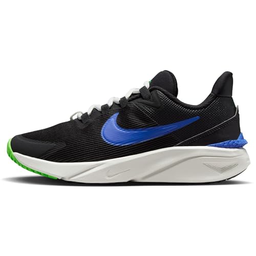 Nike Star Runner 4 Nn (Gs) Traillaufschuh, Black/Summit White/Green Strike/Racer Blue, 38.5 EU von Nike