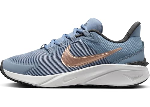 Nike Star Runner 4 ältere Kinder Laufschuh, Ashen Slate/MTLC Red Bronze-Armory Navy, 36 EU von Nike