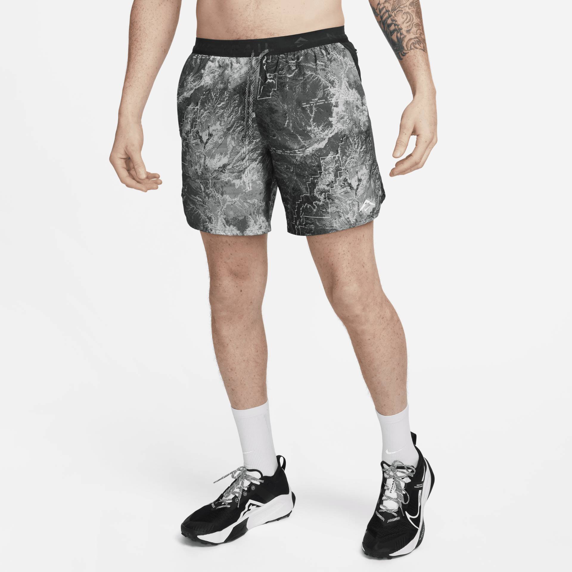 Nike Stride Dri-FIT-Laufshorts mit Futter für Herren (ca. 18 cm) - Grau von Nike