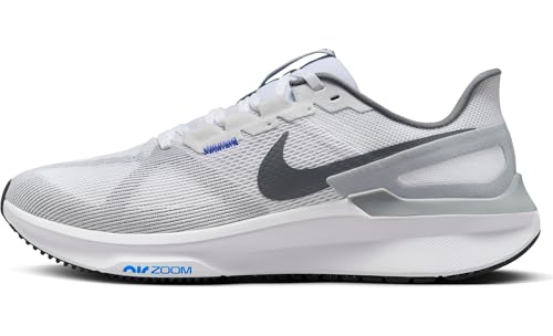 Nike Structure 25 Herren Straßenlaufschuh, White/Smoke Grey-Game Royal-Wolf Grey, 46 EU von Nike