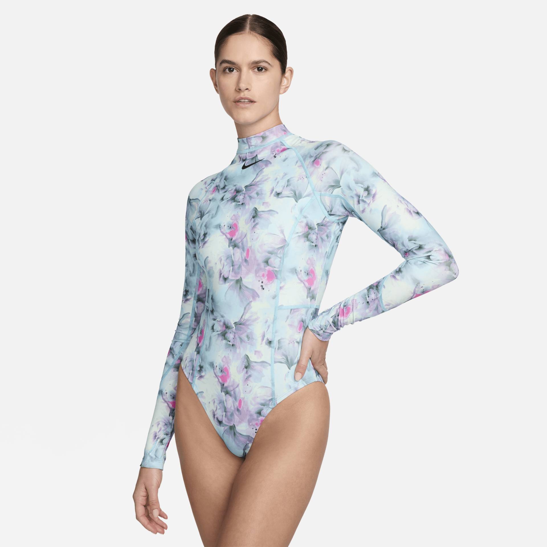 Nike Swim Hydralock Fusion einteiliger Longsleeve-Badeanzug für Damen - Blau von Nike
