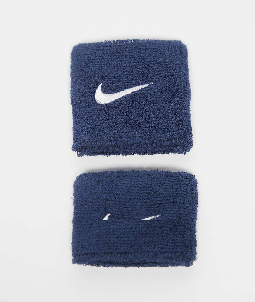 Nike - Swoosh Classic - 2er-Pack Armbänder in Marineblau von Nike
