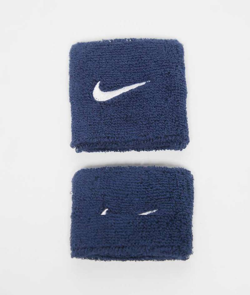 Nike - Swoosh Classic - 2er-Pack Armbänder in Marineblau von Nike