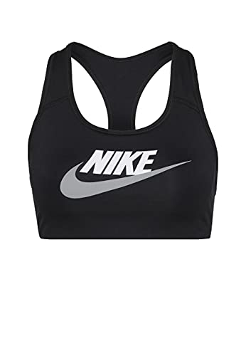 Nike Swoosh Dri-Fit Bra Sport-BH (XS, Black) von Nike