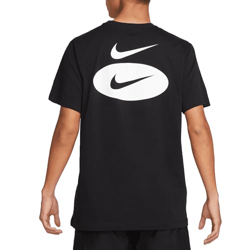Nike Swoosh League Herren T-Shirt Schwarz Code DM6409-010, schwarz / weiß, Medium von Nike