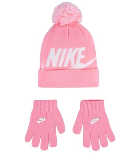 Nike Unisex Swoosh Pom Beanie One Size Lamp, Rosa von Nike